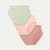 Women's No Show High Rise Brief 3-Pack - Coco Sage Mix L