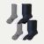 Women's Modern Rib Calf Sock 8-Pack - White Black Mix