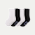 Junior Lightweight Calf Socks - white black mix L [10924]