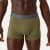 Men's Cotton Modal Blend Trunk - OLIVE MOSS / PEBBLE WAISTBAND MO1 [8472]