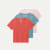 Women's Pima Cotton V-Neck T-Shirt 3-Pack - Red Fog Rose Mix L