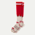 Full-Cushion Merino Wool Ski & Snowboard Socks - heritage red L [9715]