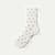 Lightweight Half Calf Socks - white heart L [10083]