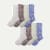 Men's Summer Slub Calf Sock 8-Pack - Chocolate Blue Mix L