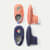 Toddler Gripper Slipper 2-Pack - Guava + Navy Dusk