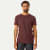 Air Slub Crew Neck T-Shirt - Dark Cocoa MO1 [5593]