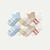 Toddler Gripper Ankle Sock 8-Pack - Blue Beige Mix L