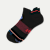 Merino Wool Blend Athletic Ankle Socks - Black Wine L [8828]