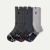 Merino Wool Blend Athletic Calf Sock 3-Pack - meteor mix L [10200]