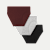 Women's Seamless Brief 3-Pack - Dark Cherry Mix L