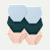 Women’s No Show High Rise Brief 6-Pack - Glacier Teal Pink Mix L
