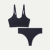 Women's Seamless Scoop Bralette + Thong - Midnight Navy L