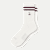 Modern Rib Half Calf Socks - cherry L [9174]