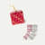 Fair Isle Half Calf Sock 2-Pack Gift Box - Sage Crimson Mix L [10227]
