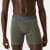 Men's Cotton Modal Blend Boxer Brief - Pebble / Olive Stripe MO1 [8470] V2