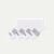 Youth Solids Quarter Sock 4-pack - white L [10015]