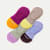 Lightweight No Show Socks - magenta blue mix [9081]
