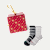 Fair Isle Half Calf Sock 2-Pack Gift Box - navy grey mix L [10232]