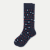 Men's Valentines Day Dress Calf Socks - Midnight Navy L [8601]