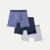 Men's Cotton Modal Blend Boxer Brief 6" 3-Pack - Peri Sky Mix L