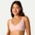 Women's No Show Plunge Bralette - Pink Sandstone WO1 [8252]