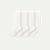 Modern Rib Calf Sock 4-Pack - Soft White L