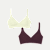 Womenâ€™s No Show Plunge Bralette 2-Pack - Meringue x All Spice L