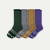 Merino Wool Blend Calf Socks - blue elm mix L [9861]