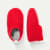 Toddler Waffle Gripper Slipper - Red Sky L Front + Side [8284]