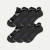 Women's Running Ankle Sock 6-Pack - Black Mix L