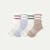 Vintage Stripes Half Calf Sock 4-Pack - sage rose mix L [10564]