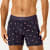 Men's Cotton Modal Blend Boxer Brief - Night Bloom Stripe Alpine Skier MO1 [8470]