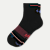 Merino Wool Blend Athletic Quarter Socks - Black Wine L [8829]