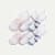 Women's Golf Ankle Sock 6-Pack - White Pink Lily Mix