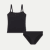 Women's Built-In Bra Seamless Cami + Bikini Pack - Black L
