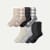 Women's Merino Wool Blend Half Calf Sock 8-Pack - Leopard Gingham Mix L