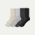 Merino Wool Blend Half Calf Sock 4-Pack - Mixed L [8423]