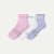 Women’s Ruffle Athletic Quarter Sock 3-Pack - pink haze mix L [9908]