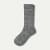 Women's Lightweight Calf Socks - Grey Contrast Toe L [3680]