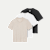 Women's Pima Cotton Crew Neck T-Shirt 6-Pack - Heather Mix