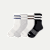 Men's Vintage Stripes Half Calf Sock 4-Pack - oyster blue mix L [10565]
