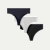 Women's Seamless Thong 3-Pack - Navy Grey Mix L