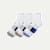 Golf Quarter Sock 3-Pack - cocoa blue mix L [10197]