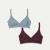 Women’s No Show Plunge Bralette 2-Pack - Sea Storm x Allspice L