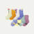Junior Calf Sock 8-Pack - Blue Glow Jungle Mix L