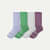 Women's Merino Wool Blend Calf Sock 4-Pack - Dawn Purple Mix L [8421]