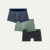Men's Soft Flex Trunk 3-Pack - Navy Sage Black Mix L