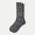 Women's Fuzzy Socks - Black Sparkle L [9849]