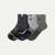 Merino Wool Blend Athletic Quarter Sock 3-Pack- meteor mix L [10201] 