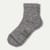Merino Modern Rib Quarter Socks - grey shadow L [10117]